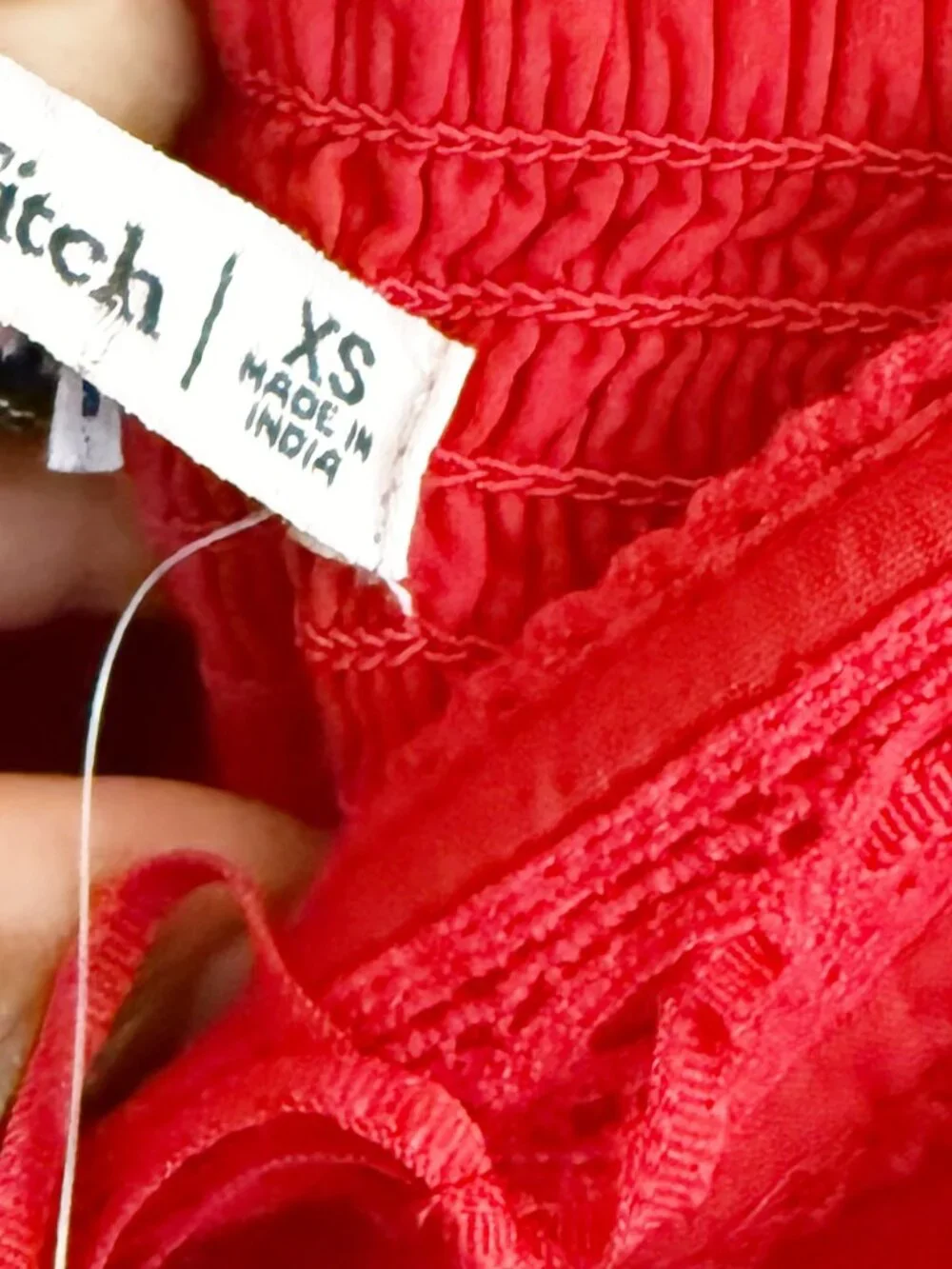 Abercrombie & Fitch Red Puff Sleeve Maxi Dress XS NWT